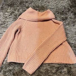 Pink turtle neck sweater